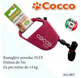 Rastegljivi povodac FLEX COCCO